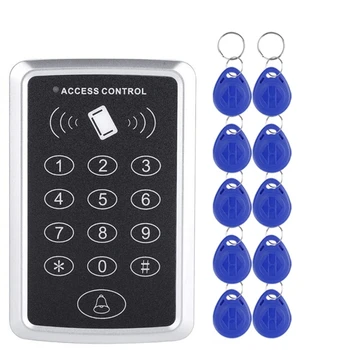 125Khz RFID Access Control-Klaviatuur EM-Kaardi Lugeja Ukse Juurdepääsu Kontrolli Süsteem Ukse Lukustamiseks Avaja Klaviatuuri Süsteem