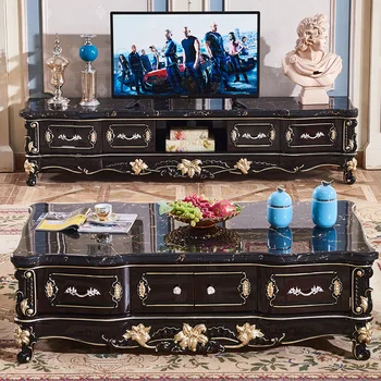 Elutoa mööbel Ameerika täispuidust kohvilaud kerge ekstravagantne neoklassikalise prantsuse klassikalise tee tabel ebony