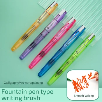 1 Fountain pen style harja pehme pea ilus pen saab lisada tint vee värvi algajatele praktikas kalligraafia koopia line kalligraafia