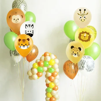 10TK Multikas Loomade Õhupalli Tiger/Lõvi/Zebra Lateks Pallid Lapsed Kingitus Jungle Safari Sünnipäeva DIY Kodu Kaunistamiseks Tarvikud