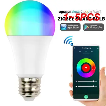1~5TK Uued Smart Valge Värvi LED Pirn 9W E27 2700K-6500K 806lum Smart Kerge Töö MI Kodu App