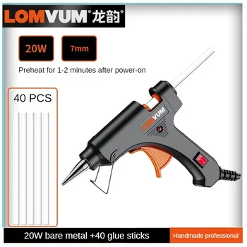 20W Hot Melt Glue Gun DIY Mini Majapidamises Tööstuslikud Relvad Soojuse Temperatuuri Thermo Electric Parandamise Tööriista Kasutamiseks 7 mm liimipulgad