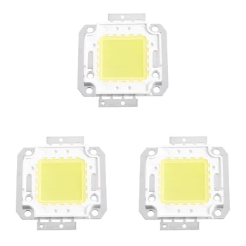 3X Ruudu Kuju Valge SM Valguse Lamp SMD LED COB Moodul Chip 30-36V 20W