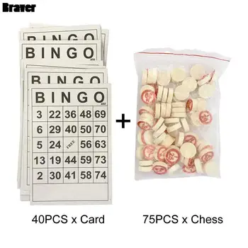 40 bingo cards + 75 male tükki ei korda bingo cards BINGO cards digitaalse laste meelelahutus mängud