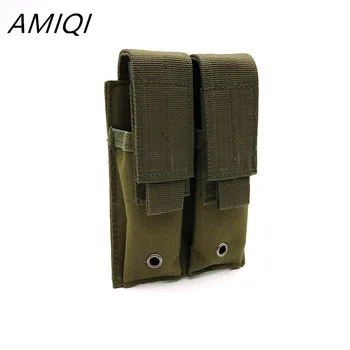 AMIQI Taktikaline Topelt Mag Kott Hunting Bag 600D Nailon Püstol Ajakirja Kott Kamuflaaž Kott Molle Väljas Armee Telefoni Omanik Kotid