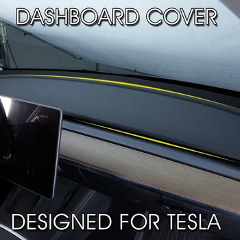 Anti-UV-Armatuurlaua Kate Tesla Model 3 Y 2023 2022 2021 Center Console Tarvikud Dash Mat Protector Anti-glare Pad Nokats
