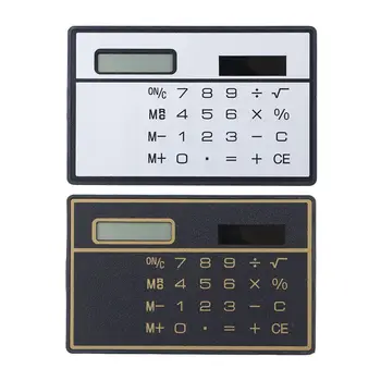 Asjade Laste Kirjatarvete Ultra-õhuke Krediitkaardi Kalkulaator Solar Powered Kalkulaator Mini Kalkulaator Tasku Kalkulaator