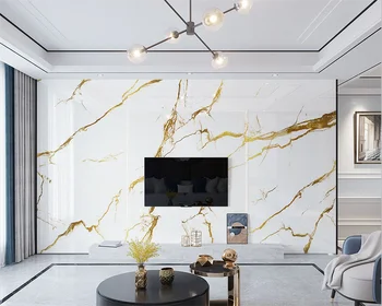 beibehang Kohandatud kaasaegse uus magamistuba, elutuba prantsuse gold foil kuldne marmor taust de papel parede 3d tapeet