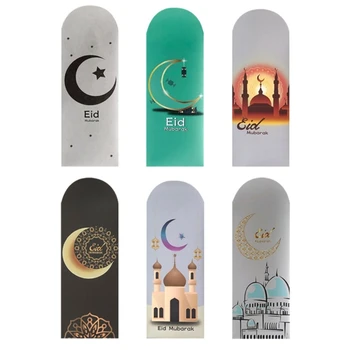 Eid Mubarak Raha Ümbrikud 6tk Ramadan Kingitus Kaardi Omanikele Raha Paketid Taskud Hong Bao Eid tähtpäevadel Decor R7UB