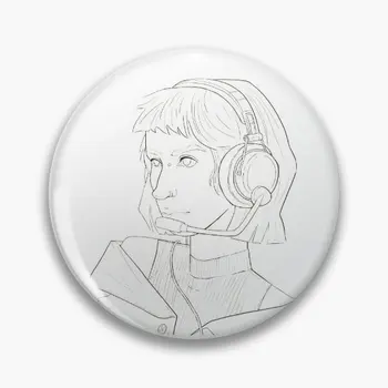 Gamer Girl Digital Line Art Pin-Pehme Nuppu Pin-Riided, Ehted Decor Cute Naiste Naljakas Mood Cartoon Metallist Loominguline Kingitus
