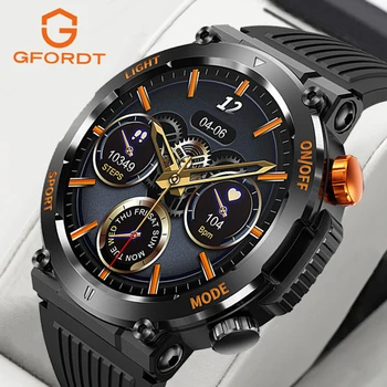 GFORDT Smart Watch Mehed Bluetooth Kõne 450mah Suur Aku Kompass, LED Valgustus Väljas Sport Tracker Tervise Smartwatch Naised