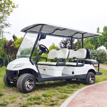 Hiina Tehase linnaekskursioon Bussiga Mini Electric Golf Cart, 6 Istekohti 60V Sobib Park Vaba aja veetmise Transport