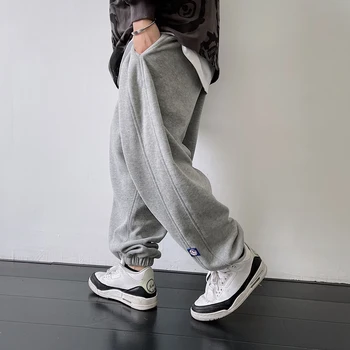 Hip-Hop Paar Solid Color Haaremi Sweatpants Streetwear Casual Spordi Püksid Korea Tracksuit Kpop Joggers Meeste Riided