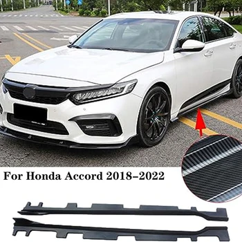 Honda Accord 10. 2018-2022 Pool Seelikud Splitter Laiendamine Lõhkujad süsinikkiust Vaadata Läikiv Must