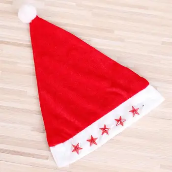 Hõõguv Helendav Led Punane Vilkuv LED Star Jõulud Müts Beanie Xmas Party Hat LX8755