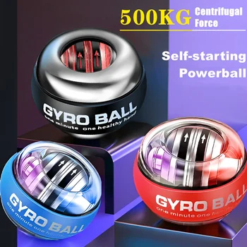 Ise-alustades Powerball Randme Võimsus Käsi Palli Lihaste Lõõgastuda Ketramine Randme Treener Teostamise Seadmeid, Strengthener LED Valgus
