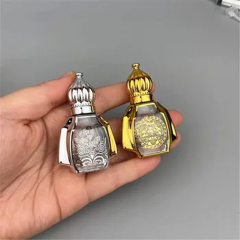 Klaas Rulli sisse Pudel 10ml Mini eeterlik Õli Paak Tühi Segamine Parfüümi Pudelid araabia Luksus Korduvtäidetavaid Rulli Pall Viaal