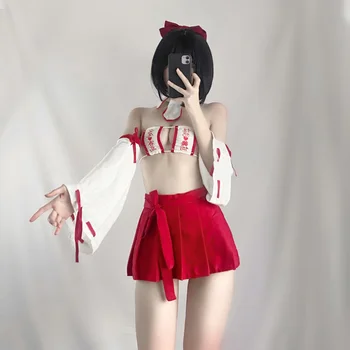 Kuum Erootiline Naiste Pesu Komplekt Kimono Rõivad Nõid Ühtne Väljamõeldud Seksikas kostüümid Armas Cos Sobiks Tüdrukud Jaapani Anime Cosplay