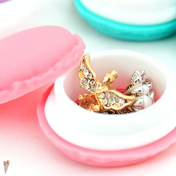 Ladustamise Kasti Kaasaskantav Candy Värvi Mini Armas Macarons Ehted Ringi Kaelakee Kandekott Korraldaja