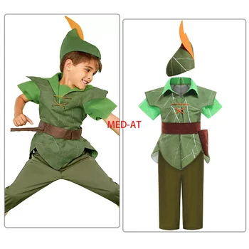 Lapsed Halloween Kostüüm Poistele Peter Pan Cosplay Fancy Riided Tüdrukutele Roheline Elf Kleit Wings Laste Christams kostüüm