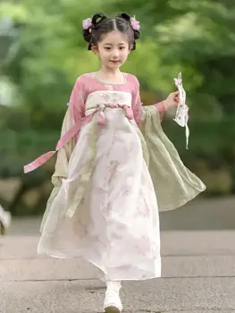 Lapsed Tüdrukud Hiina Tang Dünastia Kostüümid Vana Hanfu Hiina Traditsiooniline Kleit Staadiumis Täitmiseks Tantsu Kostüüm