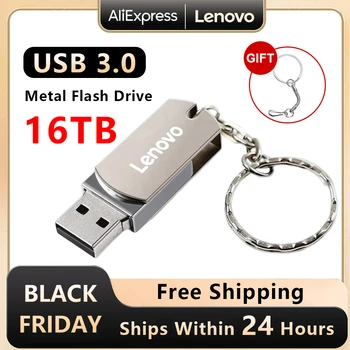 Lenovo USB Flash Drive USB 3.0 16TB Pen Drive 4TB 8TB kiire Ülekanne Metallist Kaasaskantav Pendrive Kkel U Disk Memoria USB Stick