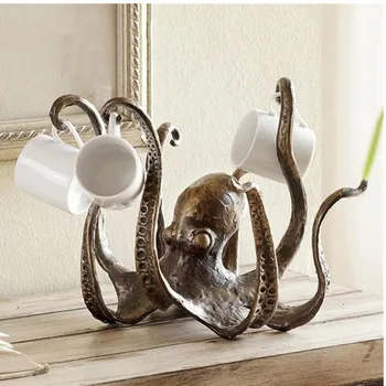 Loominguline kaheksajalg skulptuur kaunistused simuleeritud vaik käsitöö lauad fuajees esemed kodus elutoas kala tank teenetemärgi Ainulaadne Kingitus