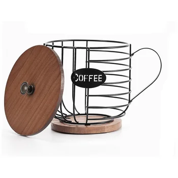 Maamees Kohvi Pod Omanikule - K Cup Ladustamise Puidust Kaas - Ring Kohvi Korvi Decor Köök Countertop jaoks Kaunad