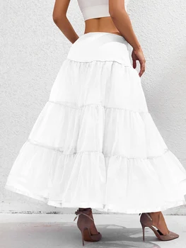 Naised Tülli Seelik Poole Libiseb Pahkluu Pikkus Crinoline Underskirt Petticoat Ball Kleit Pulm Kleidid Pruudi