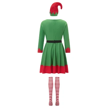 Naiste s Jõulud Elf Kostüüm Elf Cosplay Kleit Set Elf Cosplay Varustus Uue Aasta Puhkus Teemastatud Pool