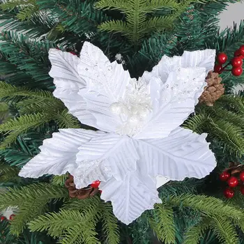 Pidulik Puhkus Lill Läikiv Jõulud Lill Pidulik Kunstlikku Lille Kaunistused Christmas Tree Teenetemärgi Pikaajalise