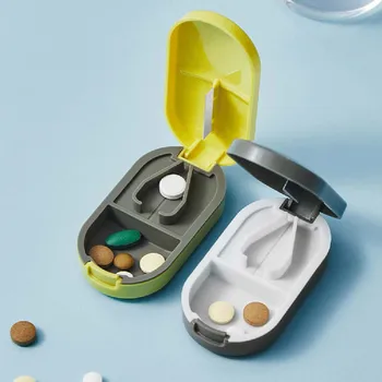 Plastik Kapsel, Tablett Lõikur Kantavad Suletud Meditsiin Ladustamise Kasti Tablett Salvestamise Vahend