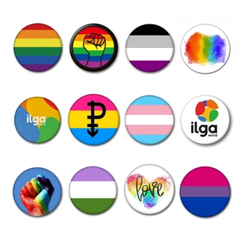 Ring Pääsme Rinnamikrofon Pin-Vikerkaar Sõle Uhkus Isiku Pakkumist LGBTQ Gay Suveniiride Kingitus