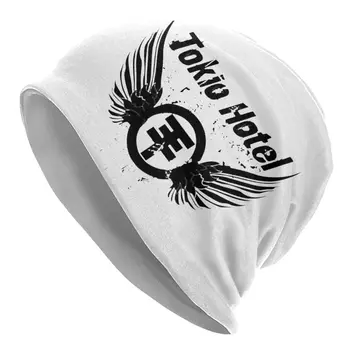 Saksa Rokk-Muusika Tokio Hotel Skullies Beanies Mütsid Meestele, Naistele, Unisex Mood Talvel Soe Kudum Müts Täiskasvanute Kapoti Mütsid