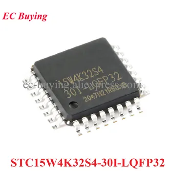 STC15W4K32S4 STC15W4K32S4-30I STC 15W4K32S4 LQFP32 Ühe Chip Täiustatud 1T 8051 Mikrokontrolleri MCU IC Controller Kiip Originaal
