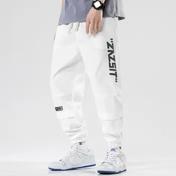 Sügisel Kevadel Mehed Lasti Püksid Suurus 4XL-M Hip-Hop Vabaaja Haaremi Püksid Harajuku Disain Joggers Mehed Sweatpants Streetwear